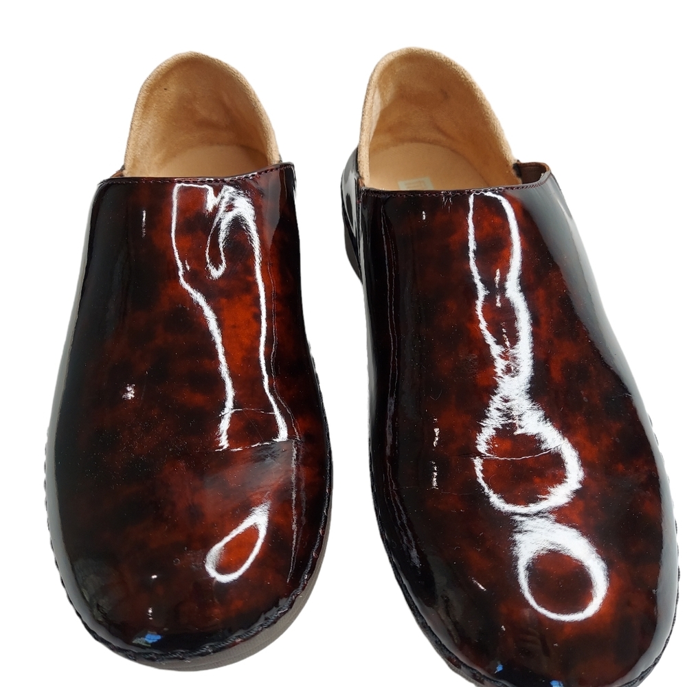FITFLOP Size 8 Superloafer Tortoiseshell Loafer Chocolate Brown Turtle NEW - Picture 6 of 10
